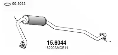 silenciador del medio Honda CIVIC VIII Hatchback