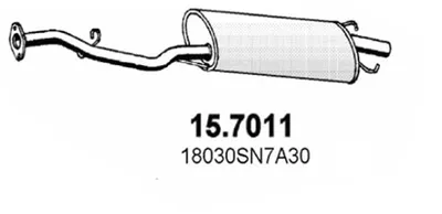 Silenciador posterior Honda ACCORD IV · Honda ACCORD V · Honda ACCORD III Aerodeck