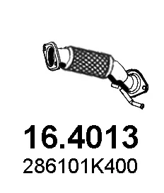 Tubo de escape ASSO 16.4013