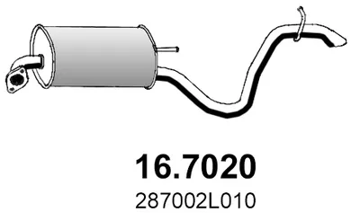 Silenciador posterior Hyundai i30