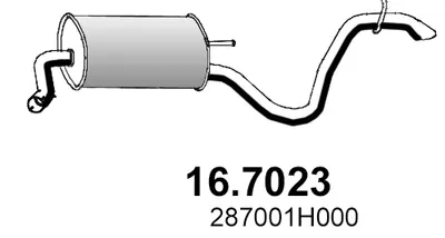 Silenciador posterior Hyundai i30 · Kia CEE'D Hatchback