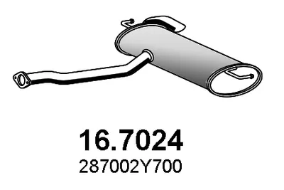 Silenciador posterior Hyundai ix35 · Hyundai ix35 Van