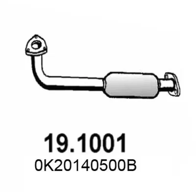 Tubo de escape ASSO 19.1001