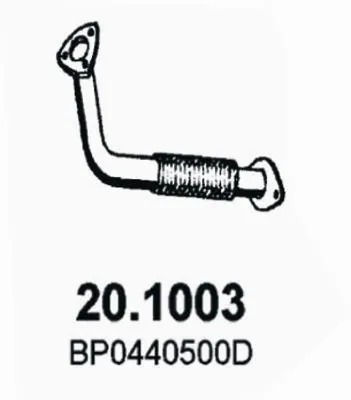 Tubo de escape ASSO 20.1003
