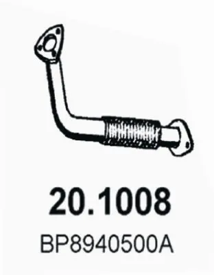 Tubo de escape Mazda 323 C V · Mazda 323 F V · Mazda 323 S V