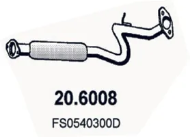 silenciador del medio Mazda XEDOS 6 · Mazda MX-6 · Mazda 626 IV