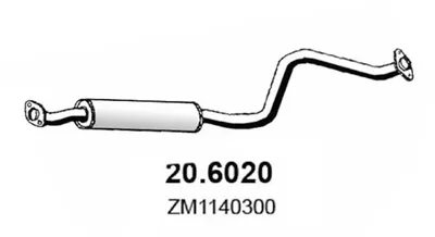 silenciador del medio Mazda 323 S VI Saloon · Mazda 323 F VI Hatchback