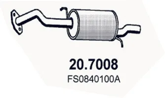 Silenciador posterior Mazda MX-6 · Mazda 626 IV · Mazda 626 IV Hatchback