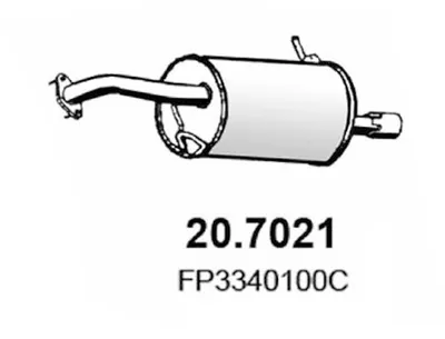 Silenciador posterior Mazda 323 F VI Hatchback