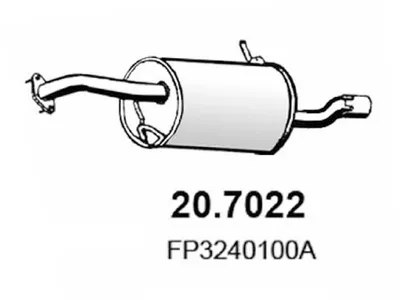 Silenciador posterior Mazda 323 S VI Saloon