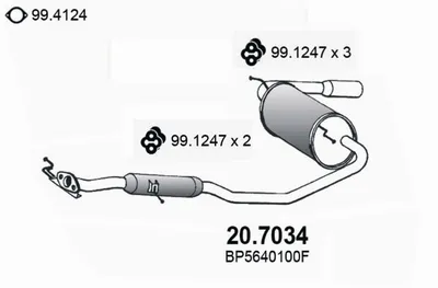 Silenciador posterior Mazda MX-5 I