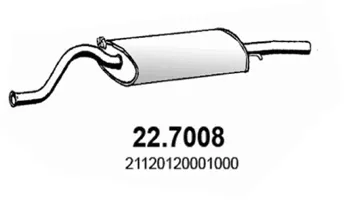 Silenciador posterior Lada 112