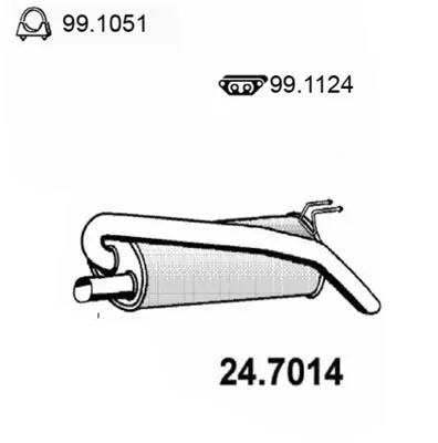 Silenciador posterior Lancia DELTA II