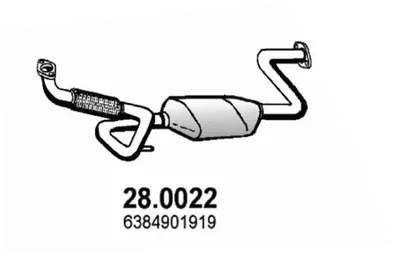 Catalizador Mercedes-Benz VITO Bus · Mercedes-Benz VITO Van · Mercedes-Benz V-CLASS