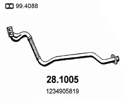 Tubo de escape Mercedes-Benz 123 Coupe · Mercedes-Benz 123 T-Model · Mercedes-Benz 123 Saloon