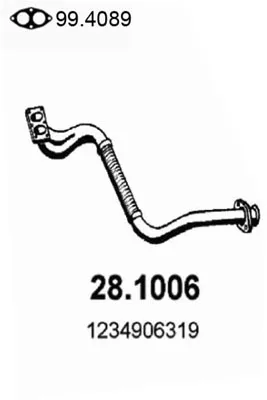 Tubo de escape Mercedes-Benz 123 Coupe · Mercedes-Benz 123 T-Model · Mercedes-Benz 123 Saloon