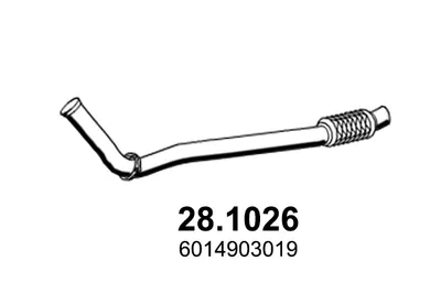 Tubo de escape Mercedes-Benz T1 Bus · Mercedes-Benz T1 Van · Mercedes-Benz T1 Platform/Chassis