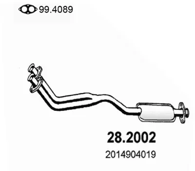 Presilenciador Mercedes-Benz 190