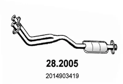 Presilenciador Mercedes-Benz 190