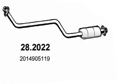 Presilenciador Mercedes-Benz 190