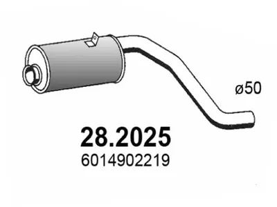 Presilenciador Mercedes-Benz T1 Bus · Mercedes-Benz T1 Van · Mercedes-Benz T1 Platform/Chassis