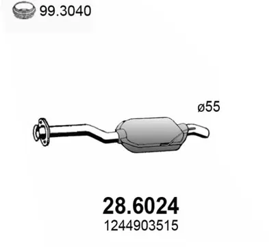 silenciador del medio Mercedes-Benz E-CLASS