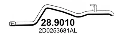 Tubo de escape Mercedes-Benz M-CLASS