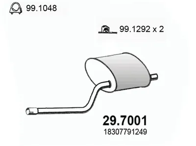 Silenciador posterior Mini MINI