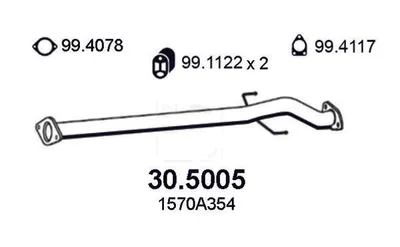 Tubo de escape Mitsubishi L200 / TRITON