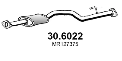 silenciador del medio Mitsubishi L200
