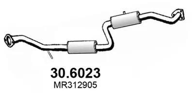 silenciador del medio Mitsubishi CARISMA · Mitsubishi CARISMA Saloon