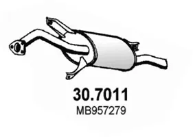 Silenciador posterior Mitsubishi CARISMA · Mitsubishi CARISMA Saloon