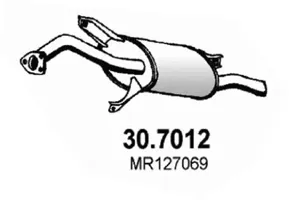 Silenciador posterior Mitsubishi CARISMA · Mitsubishi CARISMA Saloon
