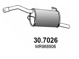 Silenciador posterior Mitsubishi COLT VI