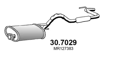 Silenciador posterior Mitsubishi L200