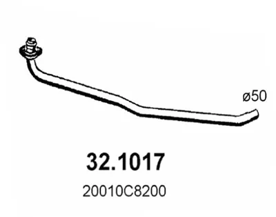 Tubo de escape ASSO 32.1017