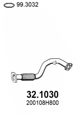 Tubo de escape Nissan X-TRAIL I