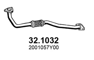 Tubo de escape Nissan 100NX · Nissan SUNNY III Hatchback · Nissan SUNNY III Liftback