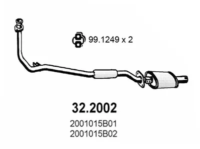 Presilenciador Nissan MICRA I