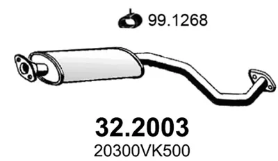 Presilenciador Nissan PICK UP · Nissan NAVARA · Nissan NP300 PICKUP