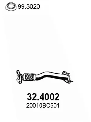 Tubo de escape Nissan MICRA III · Nissan NOTE