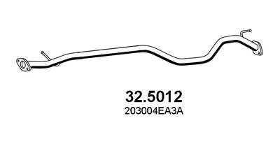 Tubo de escape Nissan QASHQAI II · Renault KADJAR