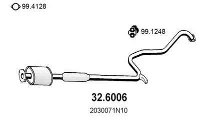 silenciador del medio Nissan PRIMERA Traveller