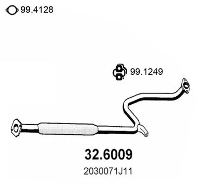 silenciador del medio Nissan PRIMERA · Nissan PRIMERA Hatchback