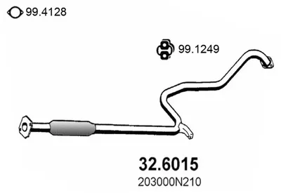 silenciador del medio Nissan ALMERA I Hatchback · Nissan ALMERA I