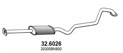 silenciador del medio Nissan ALMERA II Hatchback · Nissan ALMERA II