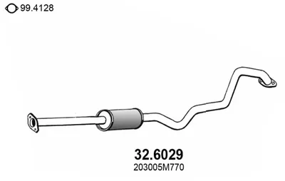 silenciador del medio Nissan ALMERA II Hatchback · Nissan ALMERA II