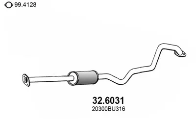 silenciador del medio Nissan ALMERA TINO