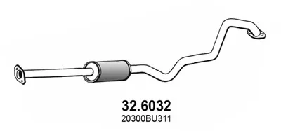 silenciador del medio Nissan ALMERA TINO
