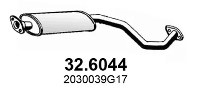 silenciador del medio Nissan PICK UP
